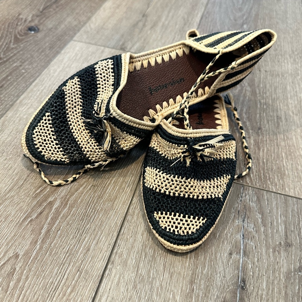 Raffia sandal